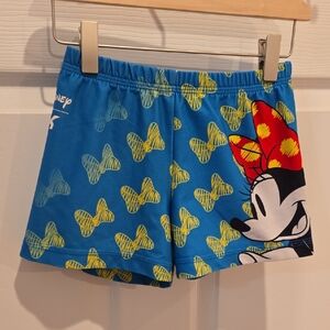 Disney GK Kids Blue and Yellow Minnie Mouse Gymnastics Shorts